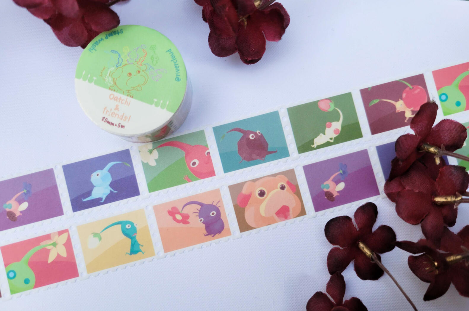 Pikmin 4 Stamp Washi Tape