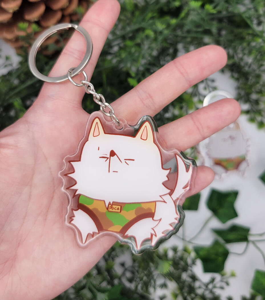 Poca the Pom Acrylic Charm